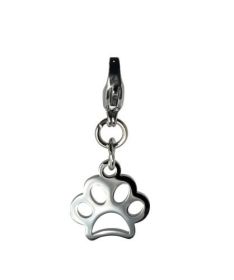 Charms for Dog Collars, Apparel, and more (Style: Silver Paw)