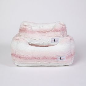 Cashmere Dog Bed Collection (Color Option: Pink Angora, Size: LG)