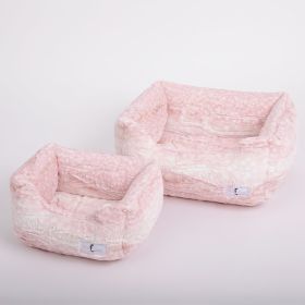 Cashmere Dog Bed Collection (Color Option: Pink Fawn, Size: S)
