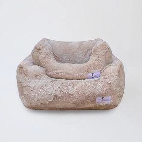 Cuddle Dog Bed Collection (Color Option: Latte, Size: L)