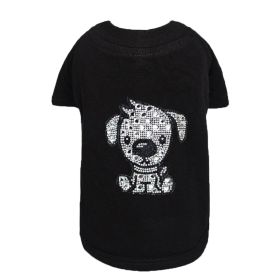 Doggie Sleeved Tee (Color: Black, Size: XXS)