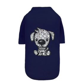 Doggie Sleeved Tee (Color: Navy, Size: MD)