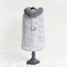 Gia Dog Coat (Color: Silver, Size: SM)