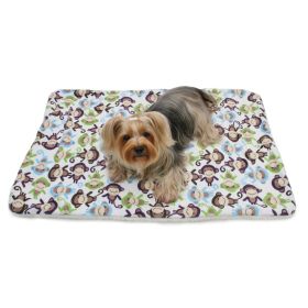 Ultra Soft Minky/Plush Blanket (Pattern: Monkey)