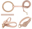 Pet Life 'Ever-Craft' Boutique Series Beechwood and Leather Designer Dog Leash