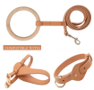 Pet Life 'Ever-Craft' Boutique Series Beechwood and Leather Designer Dog Leash