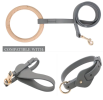 Pet Life 'Ever-Craft' Boutique Series Beechwood and Leather Designer Dog Leash