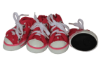 Extreme-Skater Canvas Casual Grip Pet Sneaker Shoes - Set Of 4