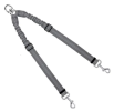 Dog Double Leashes - No Tangle Dog Leash Coupler; Comfortable Shock Absorbing Reflective Bungee Lead for Nighttime Safety