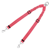 Dog Double Leashes - No Tangle Dog Leash Coupler; Comfortable Shock Absorbing Reflective Bungee Lead for Nighttime Safety