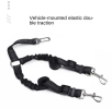 Dog Double Leashes - No Tangle Dog Leash Coupler; Comfortable Shock Absorbing Reflective Bungee Lead for Nighttime Safety