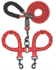 Dual Dog Leash; Double Dog Leash; 360 Swivel No Tangle Walking Leash; Shock Absorbing Bungee for Two Dogs