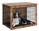 Dog Crate Furniture with Cushion and Double Doors for Small/Medium Dogs