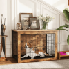 Dog Crate Furniture with Cushion and Double Doors for Small/Medium Dogs