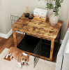 Dog Crate Furniture with Cushion and Double Doors for Small/Medium Dogs