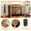 Dog Crate Furniture with Cushion and Double Doors for Small/Medium Dogs