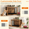 Dog Crate Furniture with Cushion and Double Doors for Small/Medium Dogs