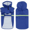 Pet raincoat for large and small dog; PU waterproof big dog raincoat; outdoor reflective dog raincoat