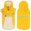 Pet raincoat for large and small dog; PU waterproof big dog raincoat; outdoor reflective dog raincoat