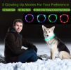 USB Rechargeable LED Dog Collar Multi-Color Lighting Dog Safety Collar Cuttable Length Glow Dog Collar For Small Medium Large Dog Night Walking