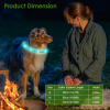USB Rechargeable LED Dog Collar Multi-Color Lighting Dog Safety Collar Cuttable Length Glow Dog Collar For Small Medium Large Dog Night Walking