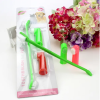 Two Headed Dog Toothbrush Set Canine Dental Hygiene Brush with 2 Finger Brushes Soft Bristles