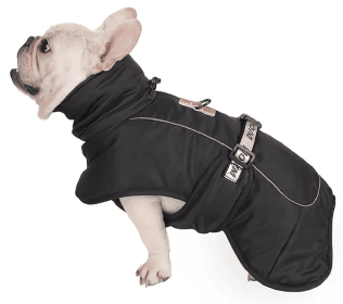 Large Dog Winter Coat Wind-proof Reflective Anxiety Relief Soft Wrap Calming Vest For Travel (Color: Black, Size: 3XL)