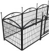 Dog Playpen Indoor 24-inch 8 Panels Metal Dog Pen Pet Dog Fence Outdoor Exercise Pen with Doors