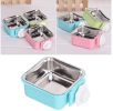 Stainless Steel Pet Crate Bowl Removable Cage Hanging Bowls with Bolt Holder for Pets