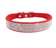 Dog Collar Crystal Glitter Rhinestone Pet Collars Zinc Alloy Buckle Collar For Small Medium Dogs Cats Chihuahua Pug Dog Collar