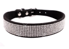 Dog Collar Crystal Glitter Rhinestone Pet Collars Zinc Alloy Buckle Collar For Small Medium Dogs Cats Chihuahua Pug Dog Collar