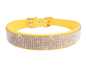 Dog Collar Crystal Glitter Rhinestone Pet Collars Zinc Alloy Buckle Collar For Small Medium Dogs Cats Chihuahua Pug Dog Collar
