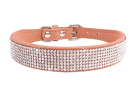 Dog Collar Crystal Glitter Rhinestone Pet Collars Zinc Alloy Buckle Collar For Small Medium Dogs Cats Chihuahua Pug Dog Collar