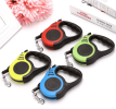 Dog Leash Retractable for Small Medium Dog up to 33lbs Nylon Tape/Ribbon Anti-Slip Handle One-Handed Brake Pause Lock