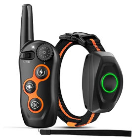 Dog Training Collar; 100% Waterproof Dog Shock Collar with Remote Range 1300ft; 3 Training Modes; Beep; Shock; Vibration; Rechargeable Electric S (Color: 1 receptore set)