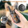 Dog Training Collar; 100% Waterproof Dog Shock Collar with Remote Range 1300ft; 3 Training Modes; Beep; Shock; Vibration; Rechargeable Electric S