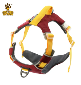 Pet chest sling Explosion-proof punch dog sling Dog leash dog rope pet supplies (Select: AN6-red-L)