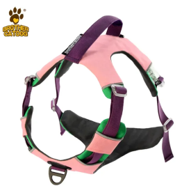 Pet chest sling Explosion-proof punch dog sling Dog leash dog rope pet supplies (Select: AN6-pink-M)