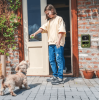 Ultrasonic Anti-Barking Device Rechargeable Auto Dog Bark Control Deterrent Box Training Device IPX4 Waterproof with 3 Frequency Max 32.8Feet Sen