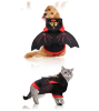 Pet Black Bat Wing Costume Hooded Winter Warm Sweater Halloween Costume