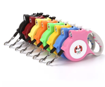 Retractable Dog Leash with Anti-Slip Handle for small medium dog; 16.4ft Dog Walking Leash for Small Medium Dogs up to 55lbs (Specifications (length * width): 16.4ft, Colour: Orange)