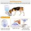 3.5L/1Gal Pet Water Dispenser Self-Dispensing Gravity Pets Water Feeder Automatic Pet Waterer Cat Dog