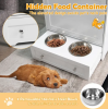 Pet Feeder Station with Stainless Steel Bowl