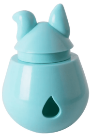 Pet Tumbler Food Leaking Toy Dog Interactive Puzzle Toy Bite Resistant Iq Training Toy (Color: Blue)