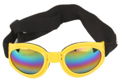 Pet Sunglasses For Dog & Cat; Foldable Dog Glasses For Outdoor; Cat Sunglasses; Pet Accessories (Color: Yellow, Size: One-size)