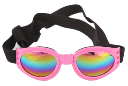 Pet Sunglasses For Dog & Cat; Foldable Dog Glasses For Outdoor; Cat Sunglasses; Pet Accessories (Color: Pink, Size: One-size)