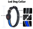 Blinking Flashing Pets Safety LED Adjustable Dog Collar