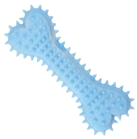 2pcs New dog grinding teeth biting toys Creamy scented with prickly flat bones large and small dog teeth grinding toys; dog's gifts (Colour: 2pcs, Size: Blue)