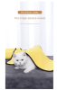 Coral velvet speed pet dry towel dog cat bath towel soft absorbent pet bath towel