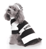 Pet Life Striped Retro Inmate Prisoner Pet Dog Costume Uniform